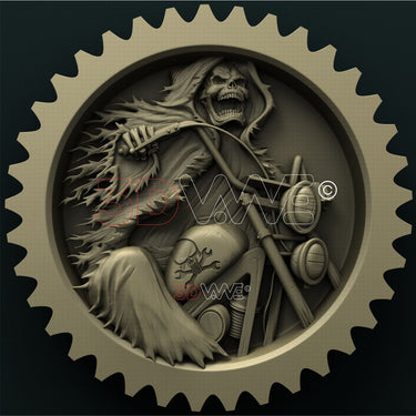DEATH ON BIKE 3D STL 3DWave